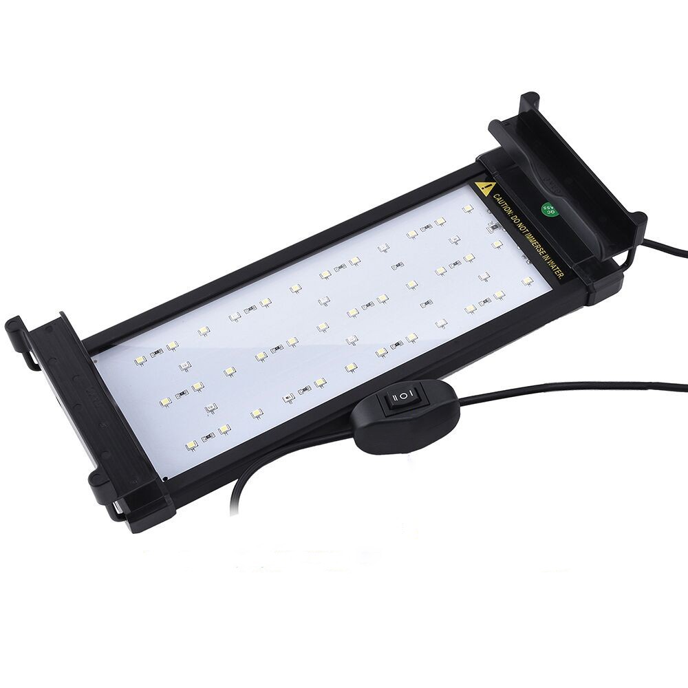 Hvid Akvarie Armatur Led Blå Justerbar - Ledlife Akvarie
