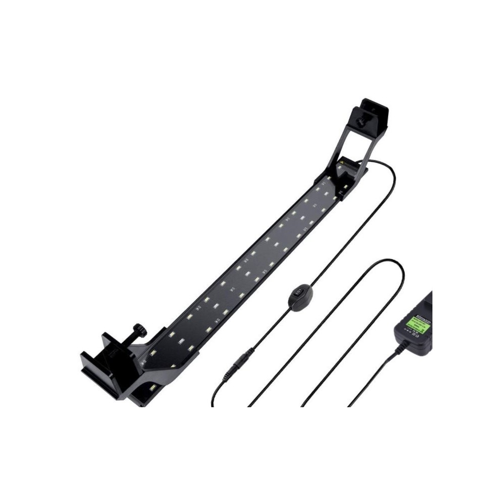 Hvid 73cm Akvarie Armatur 14w Led Blå Justerbar - Ledlife Akvarie