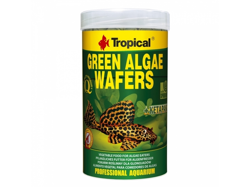 Grøn Tropical Green Algae Wafers Akvariefisk Tør Fiskefoder Tablet Vitamin Vitamin Vitamin Vitamin Kobber Jod Jern Mangan Molybdenum - Tropical Akvarie  - 5900469664261