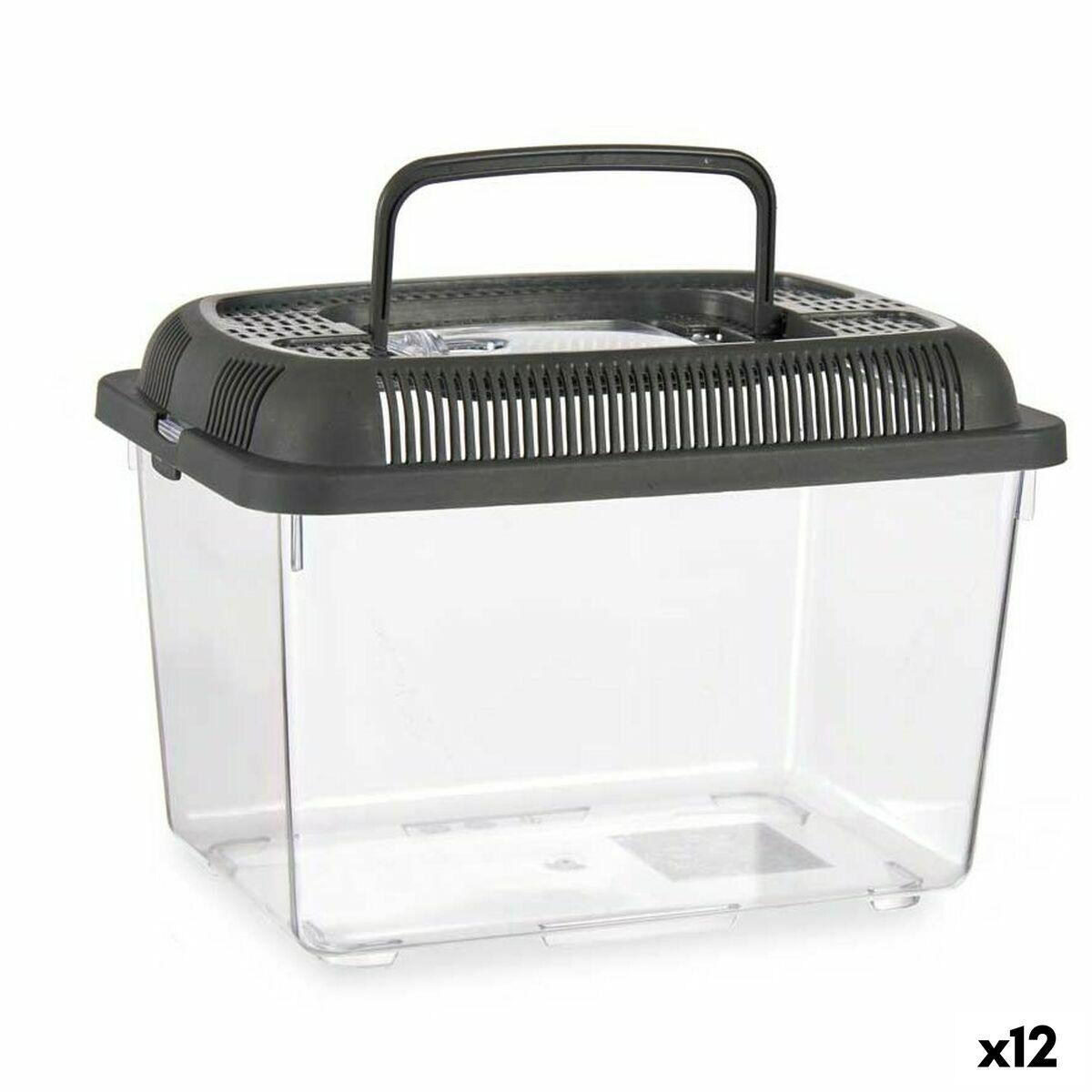 Akvarium Med Håndtag Medium Antracit Plastik Enheder - Mascow Akvarie  - 4899888642725