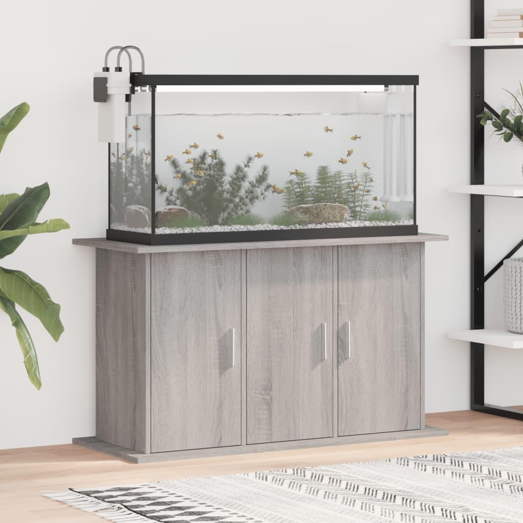 Akvariebord 101x41x58 Konstrueret Træ Grå Sonoma - Boligcenter Akvarie  - 8720845418397