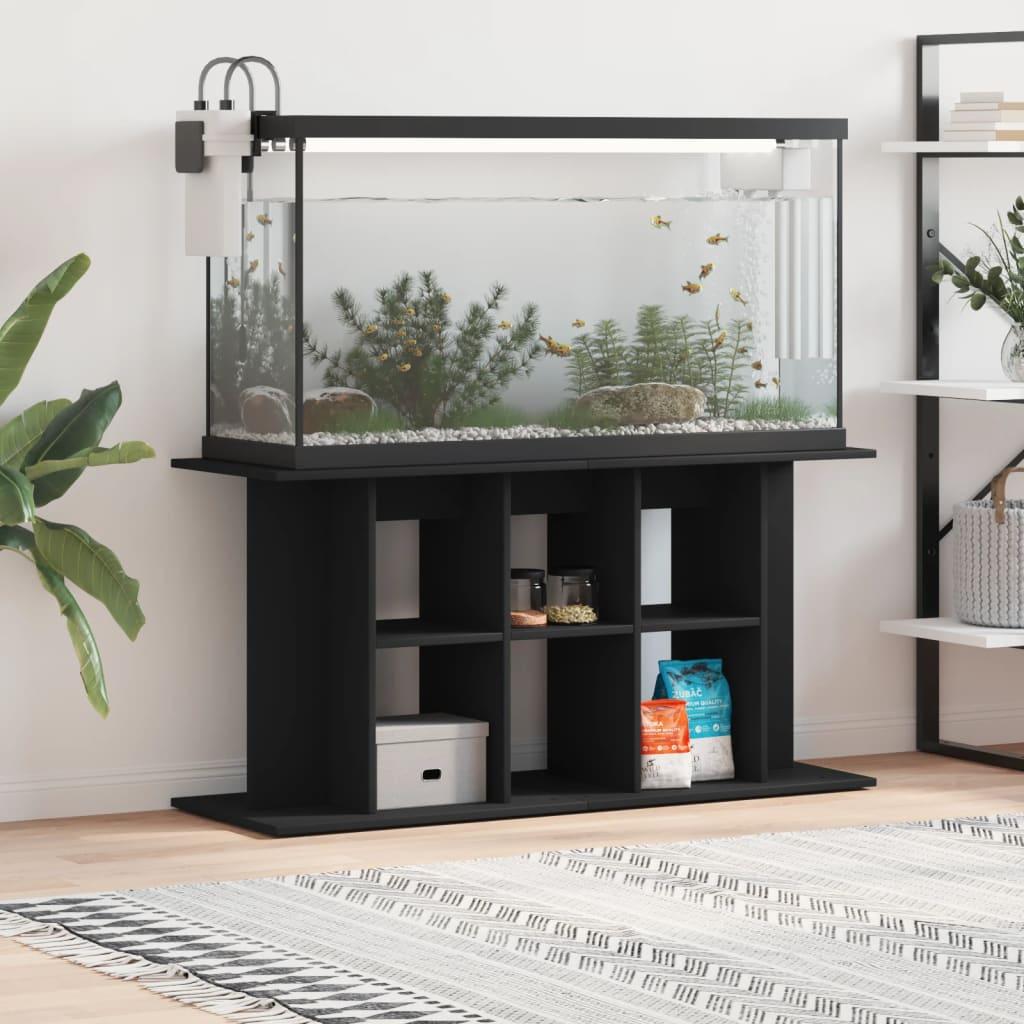 Sort Akvariebord 120x40x60 Konstrueret Træ - Boligcenter Akvarie  - 8720845417949