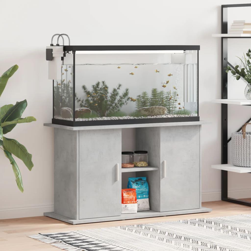 Akvariebord 101x41x58 Konstrueret Træ Betongrå - Boligcenter Akvarie  - 8720845418373