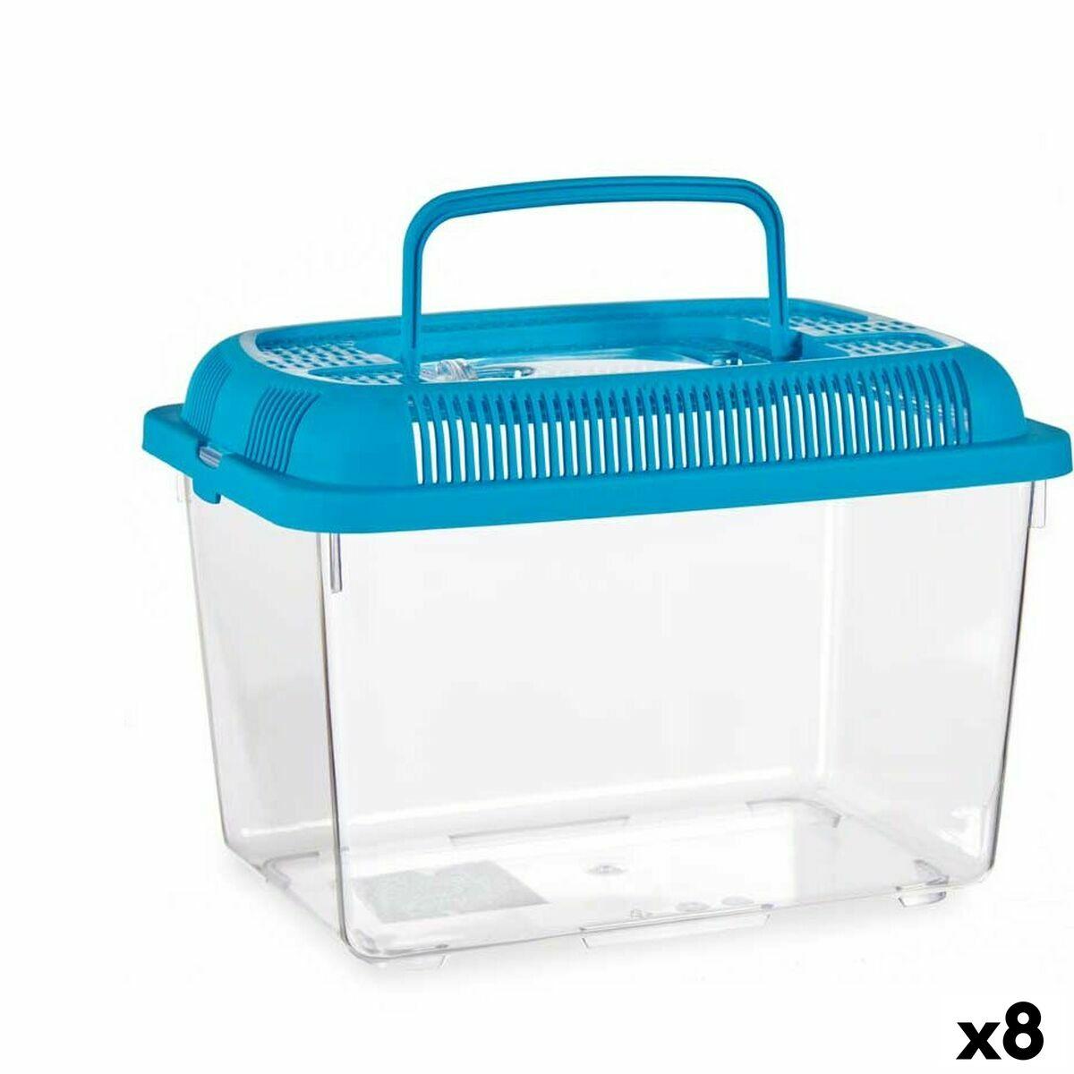 Akvarium Med Håndtag Stor Blå Plastik Enheder - Mascow Akvarie  - 4899888642824
