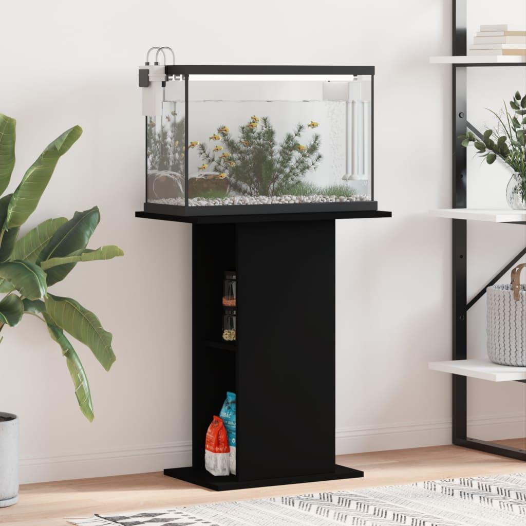 Sort Akvariebord 5x36x72 Konstrueret Træ - Boligcenter Akvarie  - 8720845418427