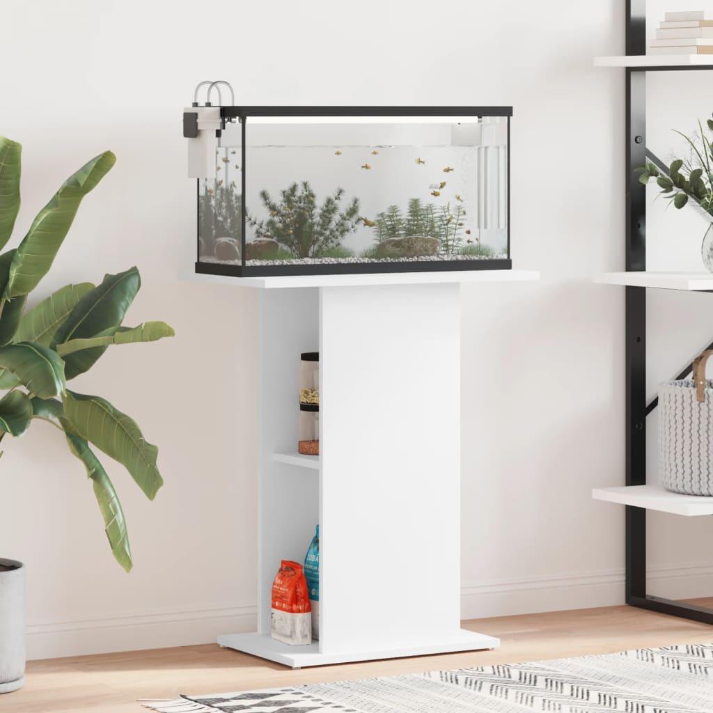 Hvid Akvariebord 5x36x72 Konstrueret Træ - Akvarie  - 8720845418410