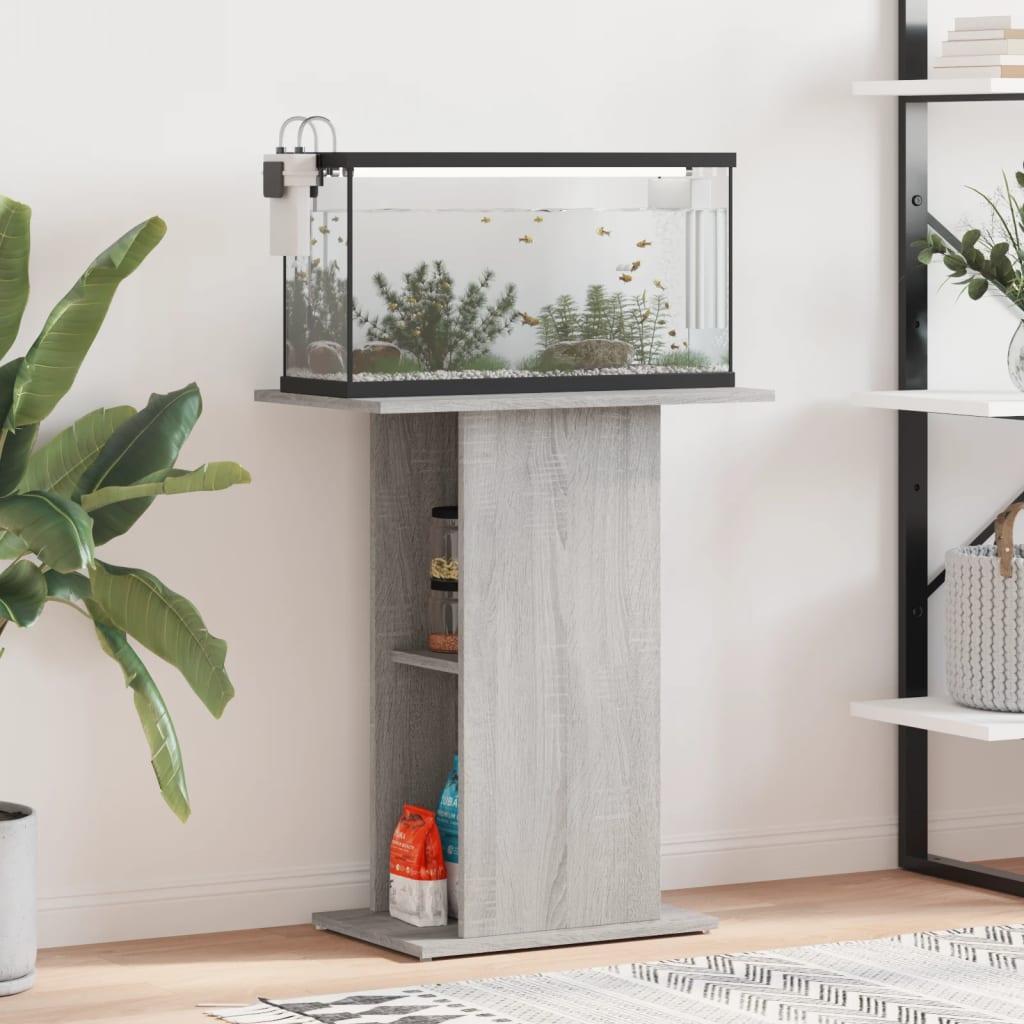 Akvariebord 5x36x72 Konstrueret Træ Grå Sonoma - Akvarie  - 8720845418472
