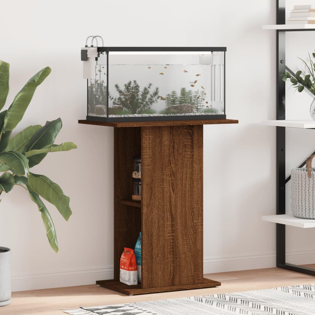 Akvariebord 5x36x72 Konstrueret Træ Brun Egetræsfarve - Akvarie  - 8720845418489