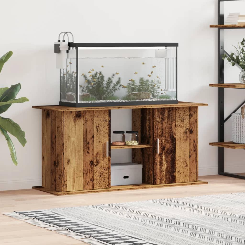 Akvariebord 121x41x58 Konstrueret Træ Antikt Trælook - Akvarie  - 8721158445230
