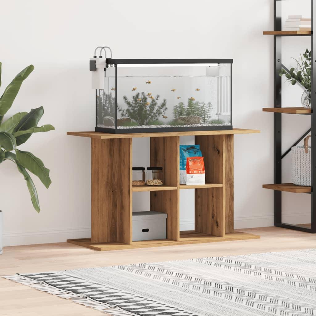 Akvariebord 100x40x60 Konstrueret Træ Kunsteg - Akvarie  - 8721158445162